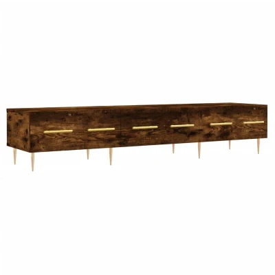 Image of Tv Cabinet Smoked Oak 150x36x30 cm Engineered Wood vidaXL