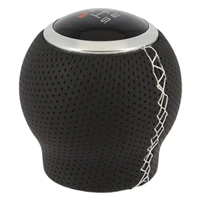 Image of Sumex PVC Universal Gear Shift Knob Cover, 19 cm Size, Black/White