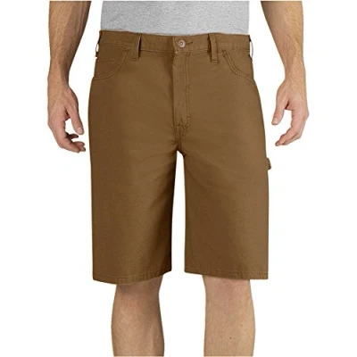 Image of Dickies Men&#039;s 11 Inch Lightweight Duck Carpenter Short, Brown Duck, 42