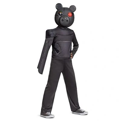 Image of DISGUISE Robby Costume for Kids, Official Piggy Video Game Outfit and Mask, Size (10 12)