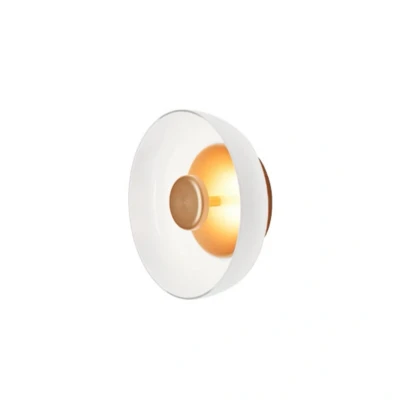 Image of Nuura Aps LED wall light Blossi Wall, Ø 23 cm, gold / opal