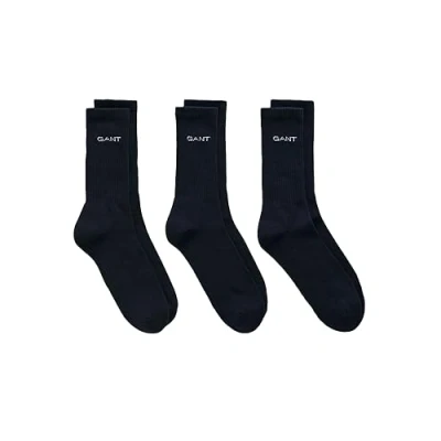 Image of GANT Men&#039;s Sport Socks 3 Pack, Marine, 43 45