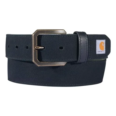 Image of Carhartt Men&#039;s Casual Rugged Belts, Available in Multiple Styles, Colors &amp; Sizes, Canvas Duck (Black), 44