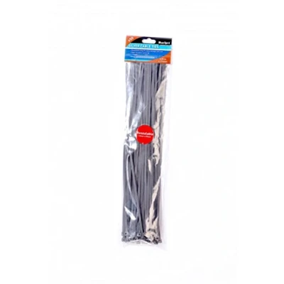 Image of Blue Spot 40061 370 x 4.8mm Cable Ties Silver (50 Pieces)