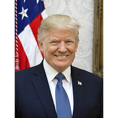 Image of Artery8 Craighead Portrait US President Donald Trump Photo Premium Wall Art Canvas Print 18X24 Inch