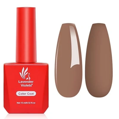 Image of Lavender Violets 15ml Gel Nail Polish UV LED Soak Off Lamp Curing Manicure Pedicure Larger Content Salon Quality CHOCOLATE A0466