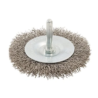 Image of Silverline Rotary Stainless Steel Wire Wheel Brush 75mm
