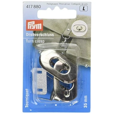 Image of Prym Turn Clap for Bags, Silver, One Size