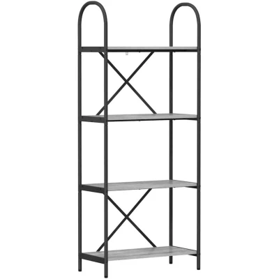 Image of vidaXL Bookshelf Grey sonoma 60 x 30 146 cm Engineered wood