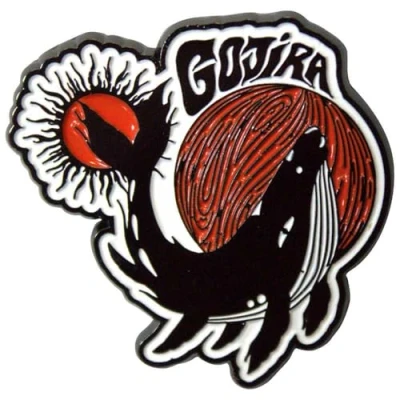 Image of Gojira Whale Pin Badge One Size