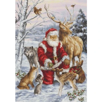 Image of Luca S Cross Stitch Kit, Gold COllection, The Forest Friends, BU5022