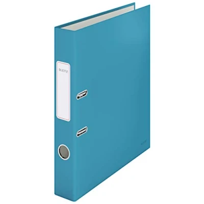 Image of Leitz Lever Arch File, 350 Sheet Capacity, 50 mm Spine, Cosy Range, A4, Calm Blue, 10620061