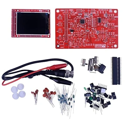 Image of Fasizi DIY Kit Open Source 2.4&quot; TFT 1Msps Digital Oscilloscope with parts + Probe 13803K（SMD pre soldered）