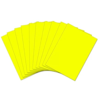 Image of Funky Foam A4 Yellow Pack of 10 Sheets