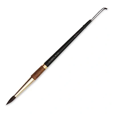 Image of Isabey Squirrel Brush, Round, Wood, Natural, 10