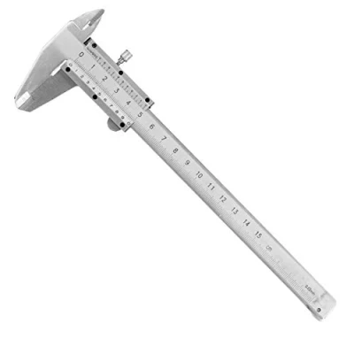 Image of Vernier Caliper 0 150mm, Stainless Steel Internal Analog Calipers Precision Measuring Ruler Micrometer Durable Tool with Box