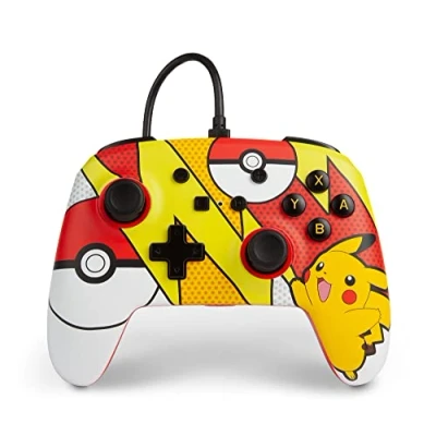 Image of PowerA Enhanced Wired Controller for Nintendo Switch Pokémon: Pikachu Pop Art