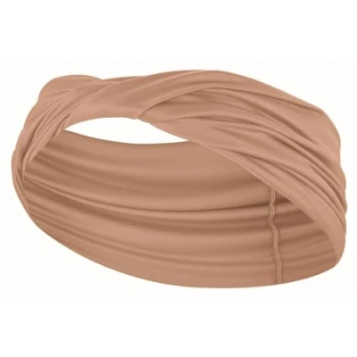 Image of Nike N.100.4287.115.OS Yoga Headband Wide Twist for Women in the Colour Hemp/Sanddrift Size: One Size