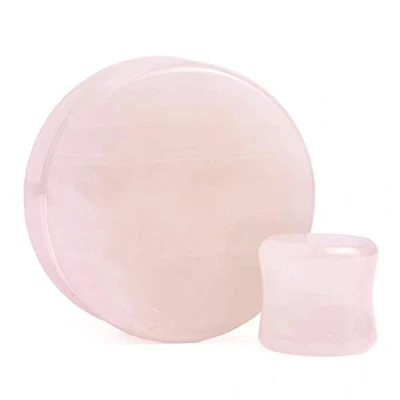 Image of 2 PCS Gauge Opal Ear Plugs Piercing Jewelry Set Double Flare Saddle Stretching Gages Tunnels Expander 16mm