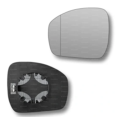 Image of Less4spares Replacement Wing Mirror Glass Left Compatible with Land Rover Range 2013 2021 CLIP ON Passnager Near Side N/S Heated Blind Spot