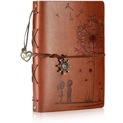 Image of ZEEYUAN Photo Scrapbook Album, Leather Albums DIY Books for Memories Family Self Adhesive Memory Book Christmas Valentines Birthday Mother&#039;s Day Unique Gifts Anniversary