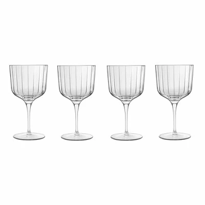 Image of Luigi Bormioli Bach Gin Glasses SON.hyx Crystal Highly Resistant to Breakage Dishwasher Safe Made in Italy Set of 4