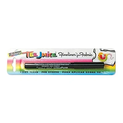 Image of Jacquard Tee Juice Black Fabric Marker Fine Tip Pen