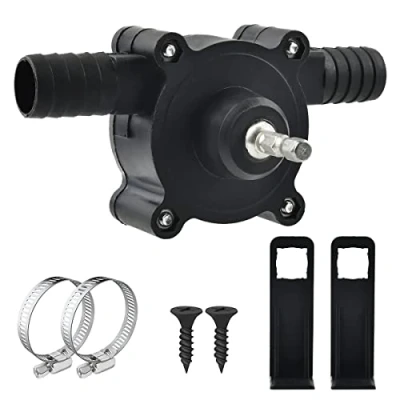 Image of Electric Drill Pump, Mini Pump Portable, Hand Powered Water Self Priming Oil Diesel for Home Garden