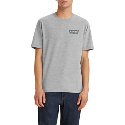 Image of Levi&#039;s Men&#039;s Ss Relaxed Fit Tee T Shirt, Original Batwing Mhg, M