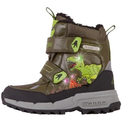 Image of Kappa REX TEX K Unisex Kids Road Running Shoe, 3111 Army Black, 8 UK Child