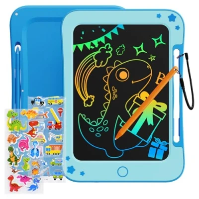 Image of TEKFUN Kids Toys for 3 4 5 6 Years Old Boys Girls Gifts, 8.5 Inch LCD Writing Tablet Drawing Board, Educational Travel Boy Girl Birthday Christmas Gifts Age 8 (Blue)