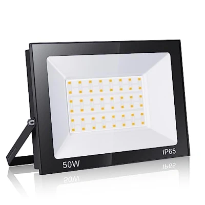 Image of loyal 50W LED Floodlight Outdoor, 6000K Daylight White 5000LM Outdoor Security Light, IP65 Waterproof Wall Spot Lighting for Garden, Garage, Playground, Patio