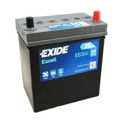 Image of 3361073210BMF Starter battery EXIDE EXCELL EB356 12V 35Ah 240A B1 B19 Lead acid