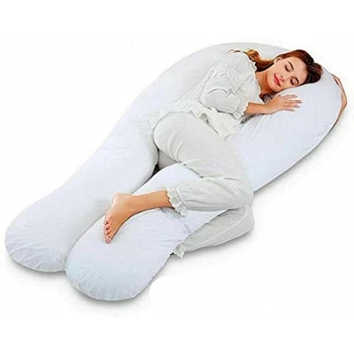 Image of NIGHTZONE 12 &amp; 9 FT long body U Shape pillow Pregnancy Pillows Maternity Shaped Large Curled Comfort cushion MADE IN UK (12FT PIllow)