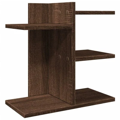 Image of vidaXL Desk Organiser Brown Oak 42x21.5x42 cm Engineered wood
