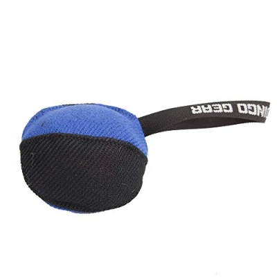 Image of DINGO GEAR Dog Tug Ball Ø 11 cm Bite Training IGP K9 Fun Blue S02791