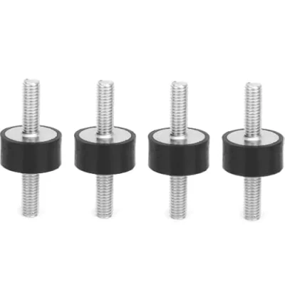 Image of Aigend Screw Bolt 4pcs M6 Rubber Mounts Male Anti Vibration Silentblock Car Boat Bobbins(VV20*20 M6*18)