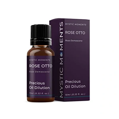 Image of Mystic Moments Rose Otto Precious Oil Dilution 10ml 3% Jojoba Blend Perfect for Massage, Skincare, Beauty and Aromatherapy