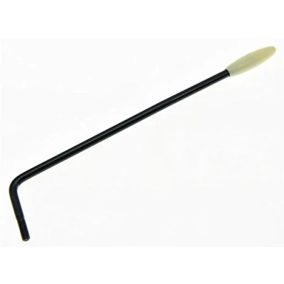 Image of KAISH Mexico Standard ST Strat Style Guitar Tremolo Trem Arm Whammy Bar for Strat/Stratocaster Black with Cream Tip