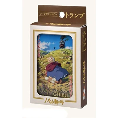 Image of ensky Howl&#039;s Moving Castle Movie Scene Playing Cards, Cards Official Studio Ghibli Merchandise