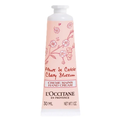 Image of L&#039;OCCITANE Travel Sized Cherry Blossom Hand Cream 30ml Enriched with Shea Butter Vegan &amp; 98% Readily Biodegradable Floral Fruity Scented Luxury Clean Beauty Care for All Skin Types