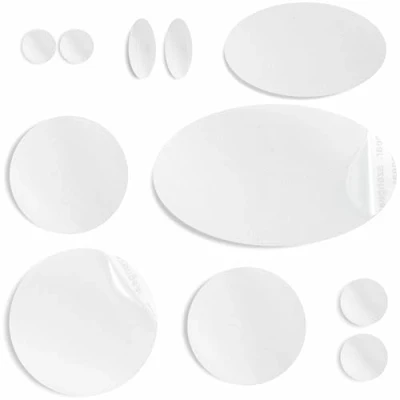 Image of aZengear Repair Patches for Down Jackets, Puffer Coats, Waterproof, Self Adhesive, Pre Cut, Tear Cold Heat Resistant Nylon Polyester Fabric, Fix Air Mattress, Inflatables, Tents (11 Pcs, White)