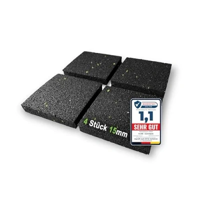 Image of CLARE Premium Vibration Damper Non Slip Pads 90 x mm Washing Machine Mat AntiVibration Underlay Insulation Dryer Pack of 4 15