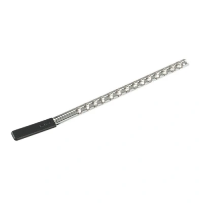 Image of Sealey Premier Socket Retaining Rail with 14 Clips 1/4&quot;Sq Drive