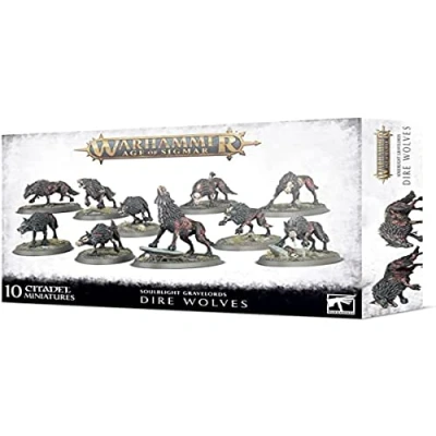 Image of Warhammer AoS Soulblight Gravelords Dire Wolves