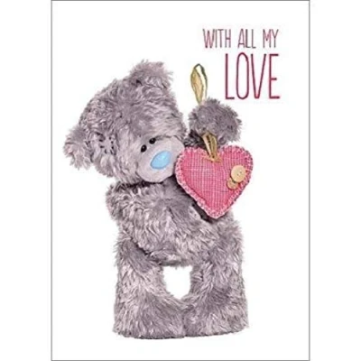 Image of Me To You 3D Holographic All My Love Bear Valentines Day Card