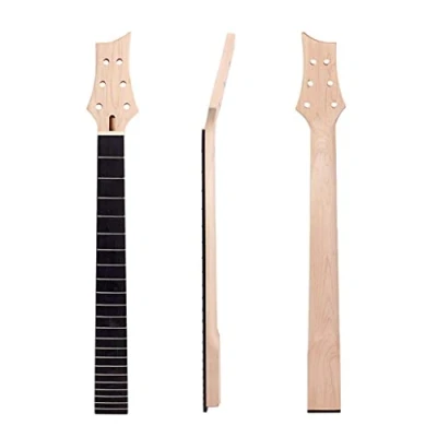 Image of Alnicov Electric Guitar Neck 22 Fret Blackwood Fretboard 25.5inch Unfinished Replacement