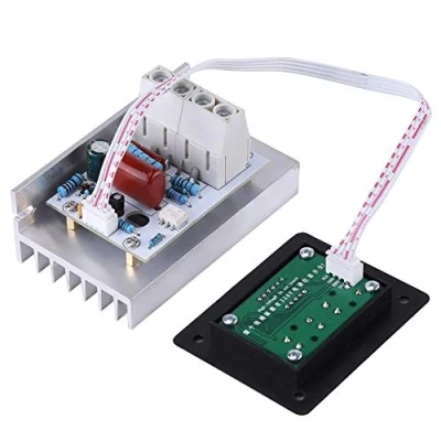 Image of SCR Digital Voltage Regulator, AC Motor Speed Controller, Electronic Regulator With Panel, 10000W Control Dimmer Thermostat 220V 80A