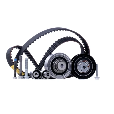 Image of 038198119D, 038198119E Timing belt kit GATES FleetRunner Micro V Stretch Fit K015559XS VOLKSWAGEN: Golf 4, Caddy 3, New Beetle Hatchback