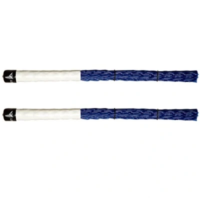 Image of Vater Drumsticks VBLM Speciality Sticks Little Monster Brush Wavy Poly Strands White Handle